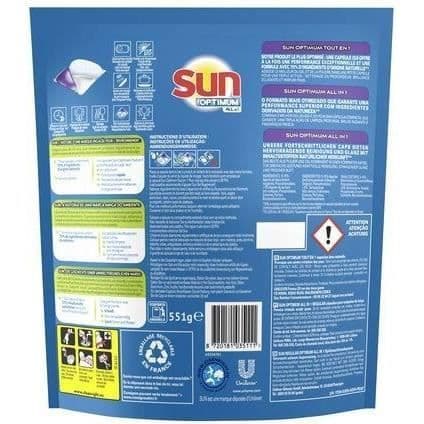 SUN All in 1 Diskmaskinstabletter - x38 kapslar