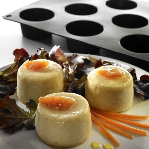 Gourmetform 11 minimuffins - silikon, svart