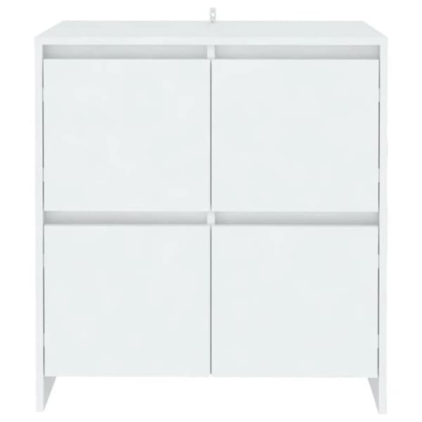 vidaXL Buffé Vit 70x41x75 cm Ingenjörsträ 809764