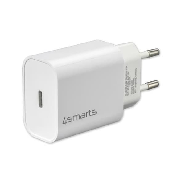 Laddare 20W - 4smarts - VoltPlug - USB C PD - USB C-kabel - Snabbladdning