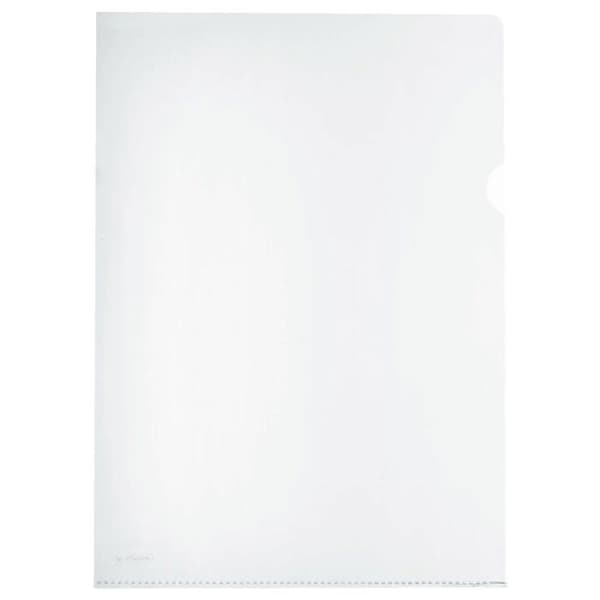 Herlitz 100-pack transparenta hörnmappar A4 0,11 mm – PP dokumentskydd