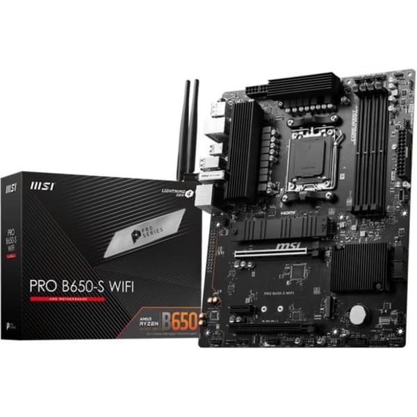 Moderkort - MSI - PRO B650-S WIFI AM5 ATX-slot