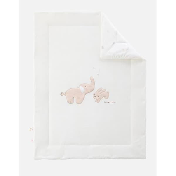 Täckning 75x100 cm i Veloudoux® - Bali och Moka - ecru