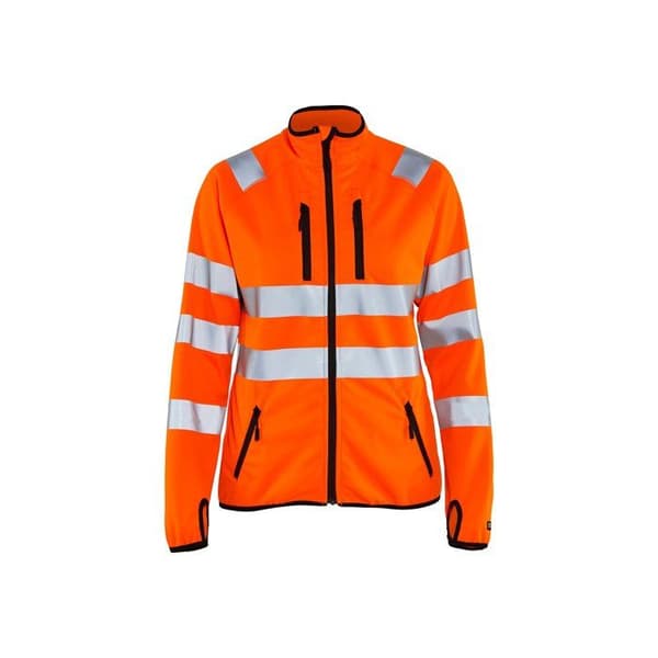 Högsynlig softshelljacka för kvinnor Orange fluo M 492625125300 Blaklader