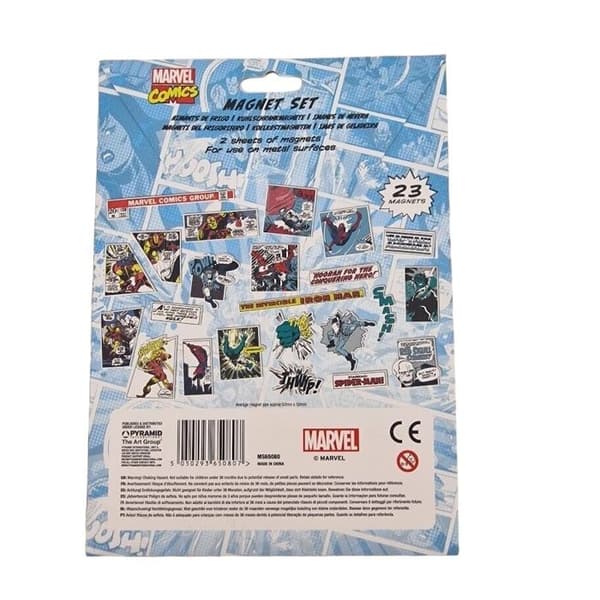 Set med magneter - MARVEL - Serier - Plast - Harpuni - Unika magneter