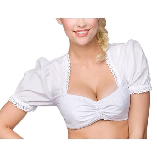 Blus - Stockerpoint - B-3030 - Dam - Vit - Storlek 42 - Korta ärmar