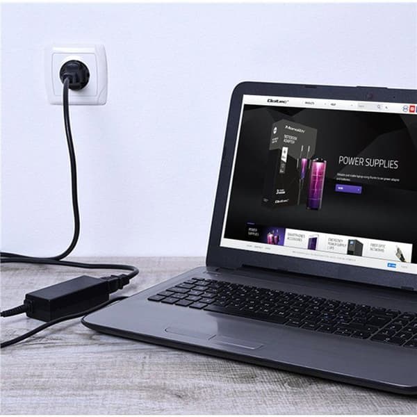 Qoltec 90W svart nätadapter för Dell Precision Mobile Workstation
