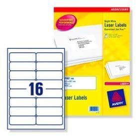 Vita laseretiketter