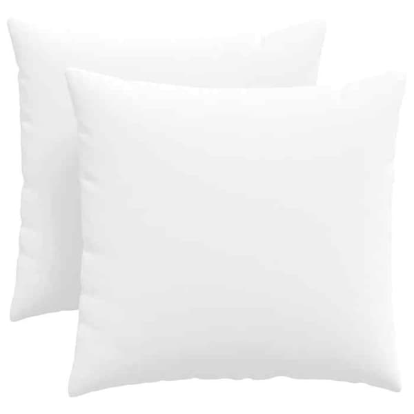 vidaXL Soffkuddar 2 st Vit 45 x 45 cm tyg 42013922