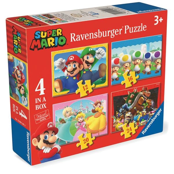 Pussel med 12/16/20/24 bitar Ravensburger Super Mario Bros