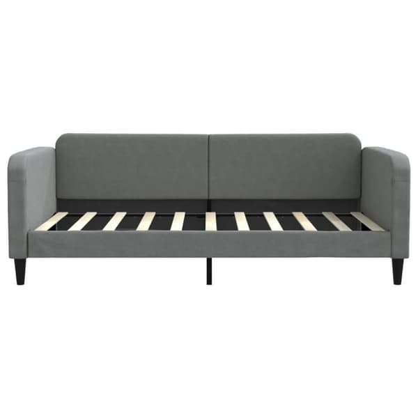 vidaXL Mörkgrå sängsoffa 100x190 cm tyg 354049