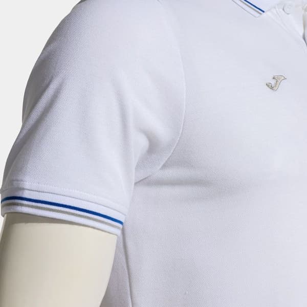 Polo Joma Confort Classic - vit/royal