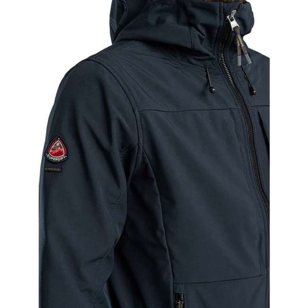 Superdry Softshell Trekker Jacka med Huva - Marin