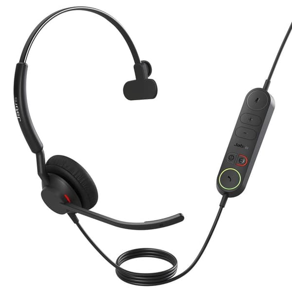 Microhörlurar - JABRA - Engage 40 Link - Trådlös - Brusreducering - 2 mikrofoner