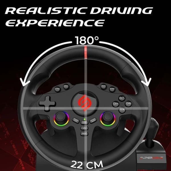 Volant gaming - SUBSONIC - Dubbel joystick LED + spak - PS4 PC Switch Switch 2 Xbox One Xbox Series
