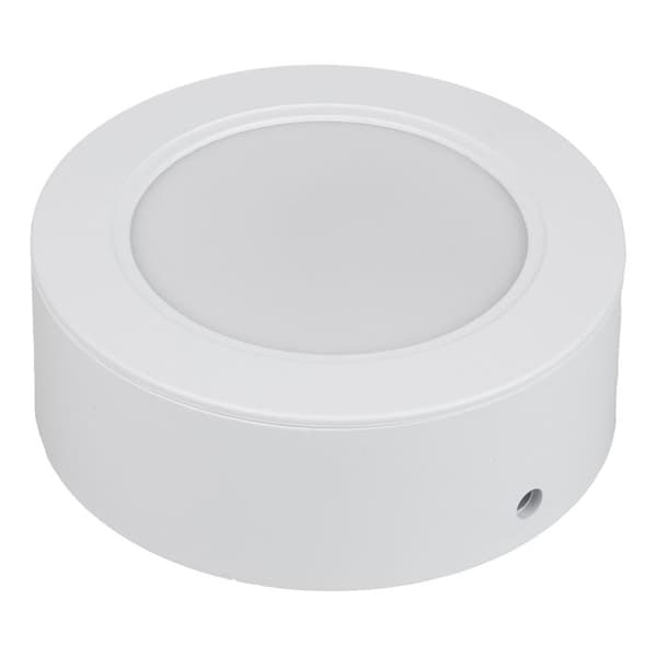 Adapterram - MACLEAN - MCE376 R - 9W LED-panel - Rund 120mm - Vit plast