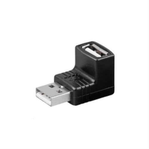 USB A - MICRO CONNECT - USBAMAFA - Hane/Hona - Svart - 90°