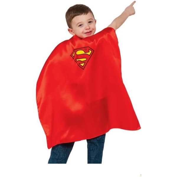 Stålmannen cape för barn - DC Comics - Röd - För karneval och temakvällar