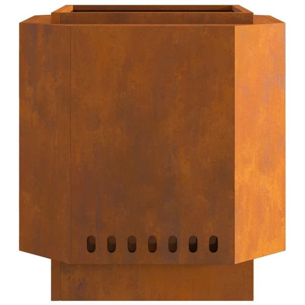 brandfritt eldstad 48x48x51 cm i slitstål