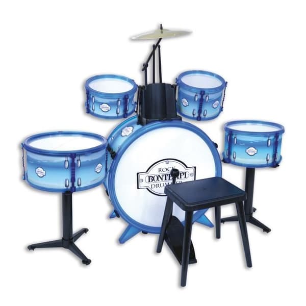 Batteri rock trummis - One size - Flerfärgad