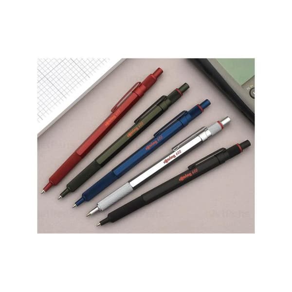 Kulspetspenna - rotring - 600 - Laddningsbar - Blå färg - Medium spets