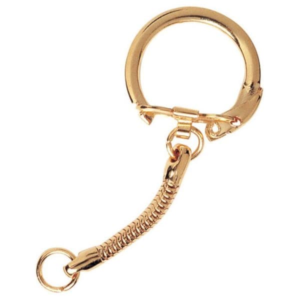 MégaCréa DIY - Nyckelringfäste Guld 10 stycken