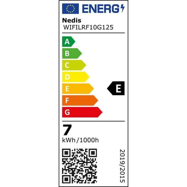 NEDIS LED SmartLife A Dimbar Wi-Fi Android IOS E27 7 W Varm Vit