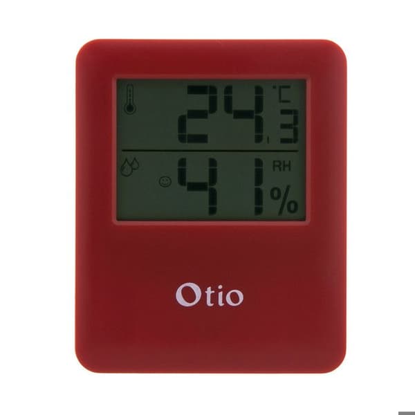 Termometer hygrometer magnetisk LCD - Bordeaux - Otio