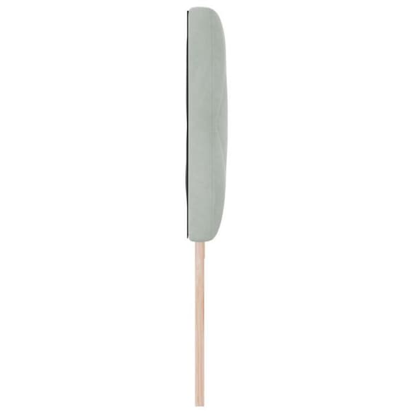 vidaXL Sänggavel Ljusgrå 200 cm Sammet 42007287