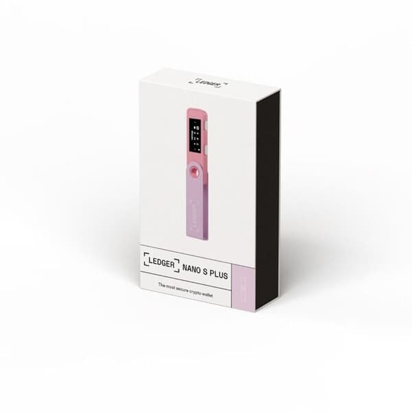 Kryptovaluta plånbok Ledger Ledger Nano S Plus Rosépastell