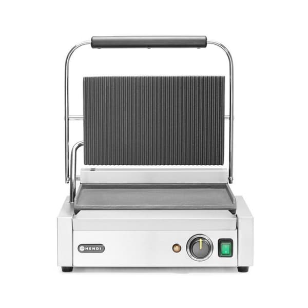 Kontaktrist Panini - Hendi - 263662 - Rostfritt stål - 2000 Watt - Grå