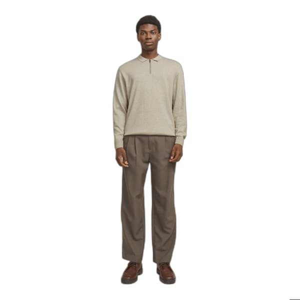 Polo i mesh Jack & Jones Emil - havregryn