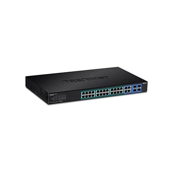 Ethernet-switch - TRENDNET - TPE-5028WS - 28 portar - PoE+ - Modulär - 1U