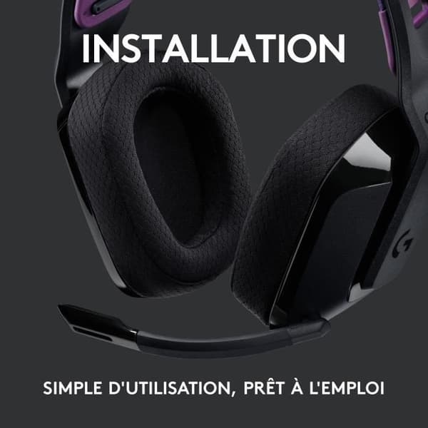 Gamingheadset - Trådlös - Logitech G - G535 Lightspeed - PS5, PS4, PC, MAC - Svart