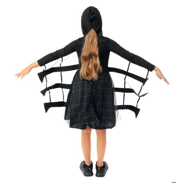 Kostym - LITEN CLOWN - Spindel Flicka - Svart - Polyester - 5-6 år