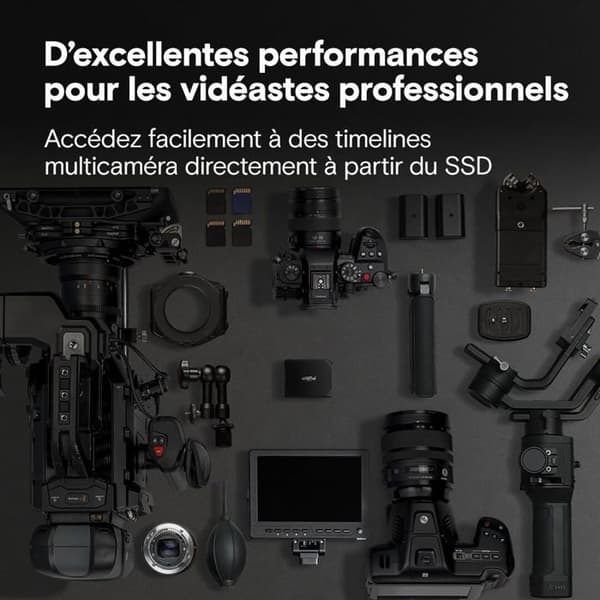 Bärbar extern SSD - CRUCIAL - X10 Pro - 2 To - 2100/2000 Mo/s - USB-C 3.2