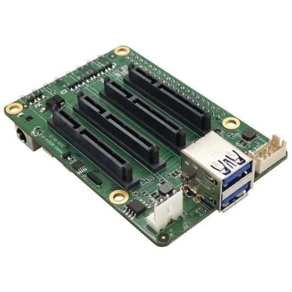 SATA HAT Quad expansionsmodul - ALLNET - Raspberry Pi 4 - 4 fack - USB PD/QC strömförsörjning - USB3