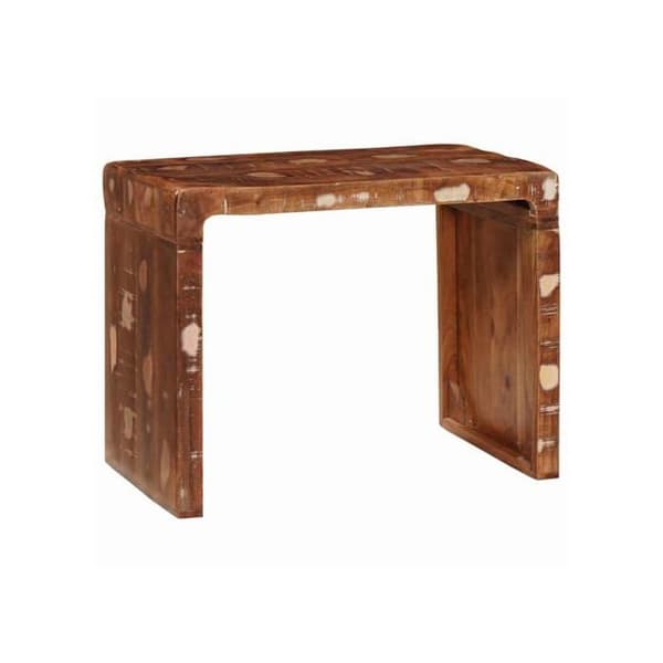 Rektangulär sidobord - vidaXL - Solid återvunnet trä - 60x35x46 cm - Brun - Inomhusbruk - Lätt att montera