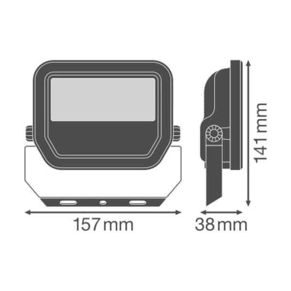LED-projektor - LEDVANCE - 100D - 17W - 2400 lm - IP66