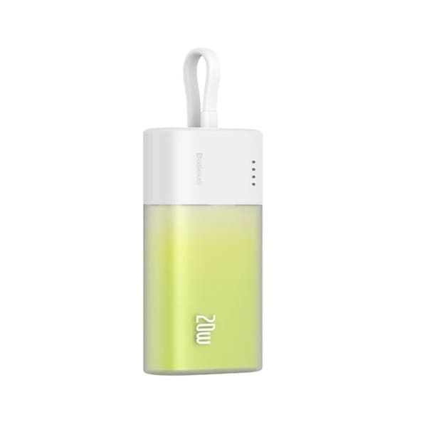 Powerbank Baseus Popsicle 5200mAh 20W Lightning/USB-C Grön/Vit