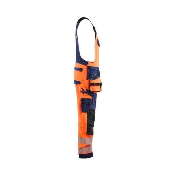 Högsynlig stretch 4D hängselbyxa Blaklader