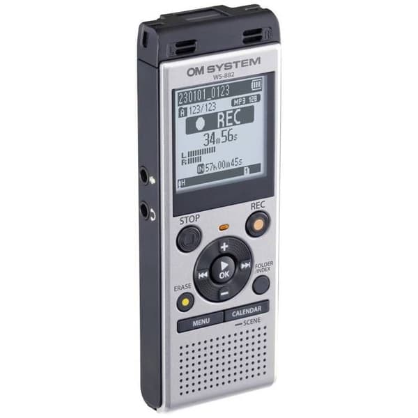 OM System WS-882 Digital diktafon Inspelningstid (max.) 1040 h silver