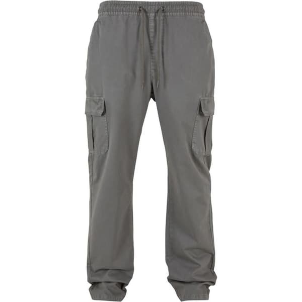 Cargo byxor - Urban Classics - Herr - Mörkgrå - 100% bomull - Elastisk midja
