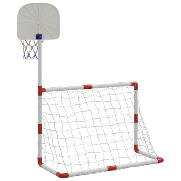 Fotbolls- och basketbollset med bollar vidaXL