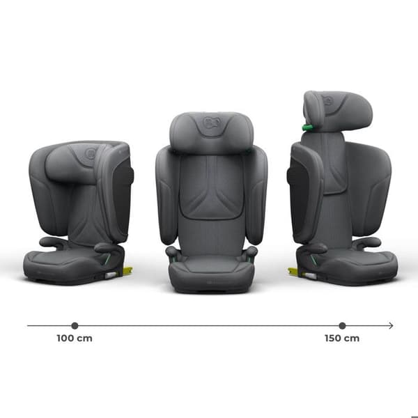 Bilbarnstol Kinderkraft UNITY 2 ISOFIX – 100-150 cm – Sömnfunktion, säkerhet SPS+ H-GUARD – Grå