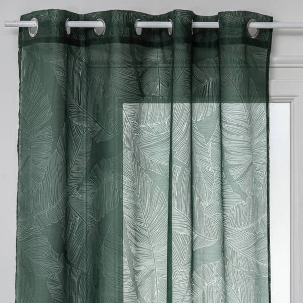 Voile "Devo" grön ceder 140x240cm - Atmosphera Inredningsdesigner
