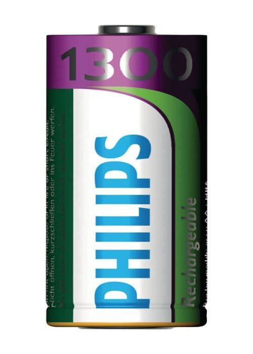 Pack med 4 uppladdningsbara Philips AA LR6 1300 mAh