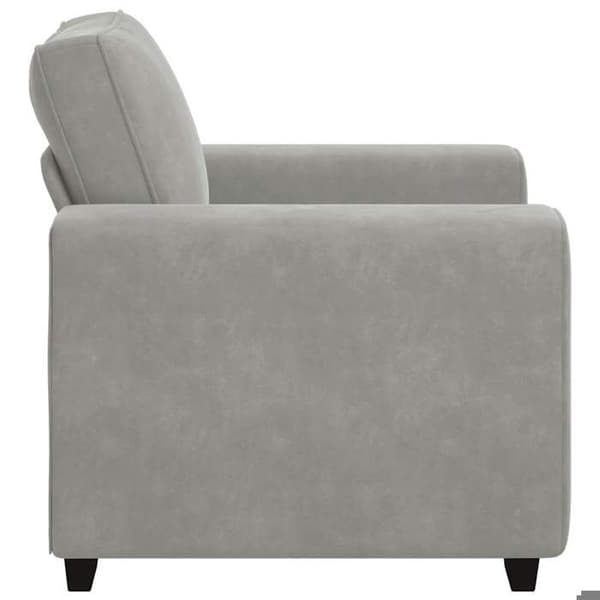 vidaXL Fåtölj Ljusgrå 100x77x82 cm Sammet 4105247