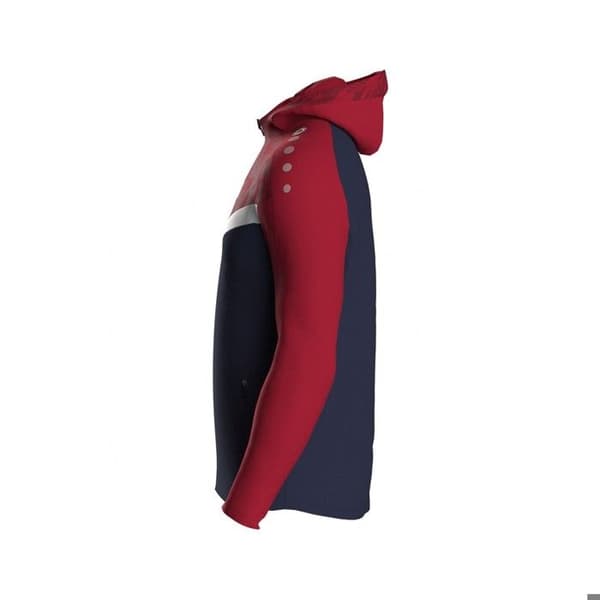 Jako Iconic dam hoodie full zip - marinblå/röd