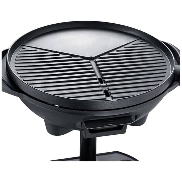 Severin PG 8541 elektrisk stående grill bollformad grill, termometer i lock Grillyta
